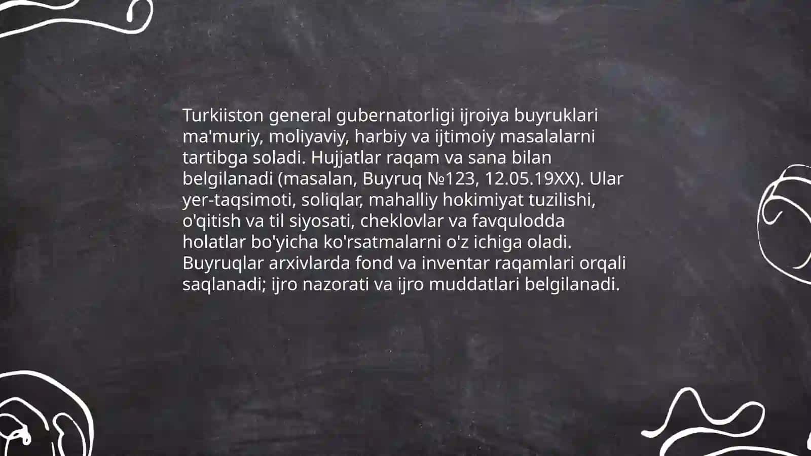Turkiston general gubernatorligi hujjatlari 4