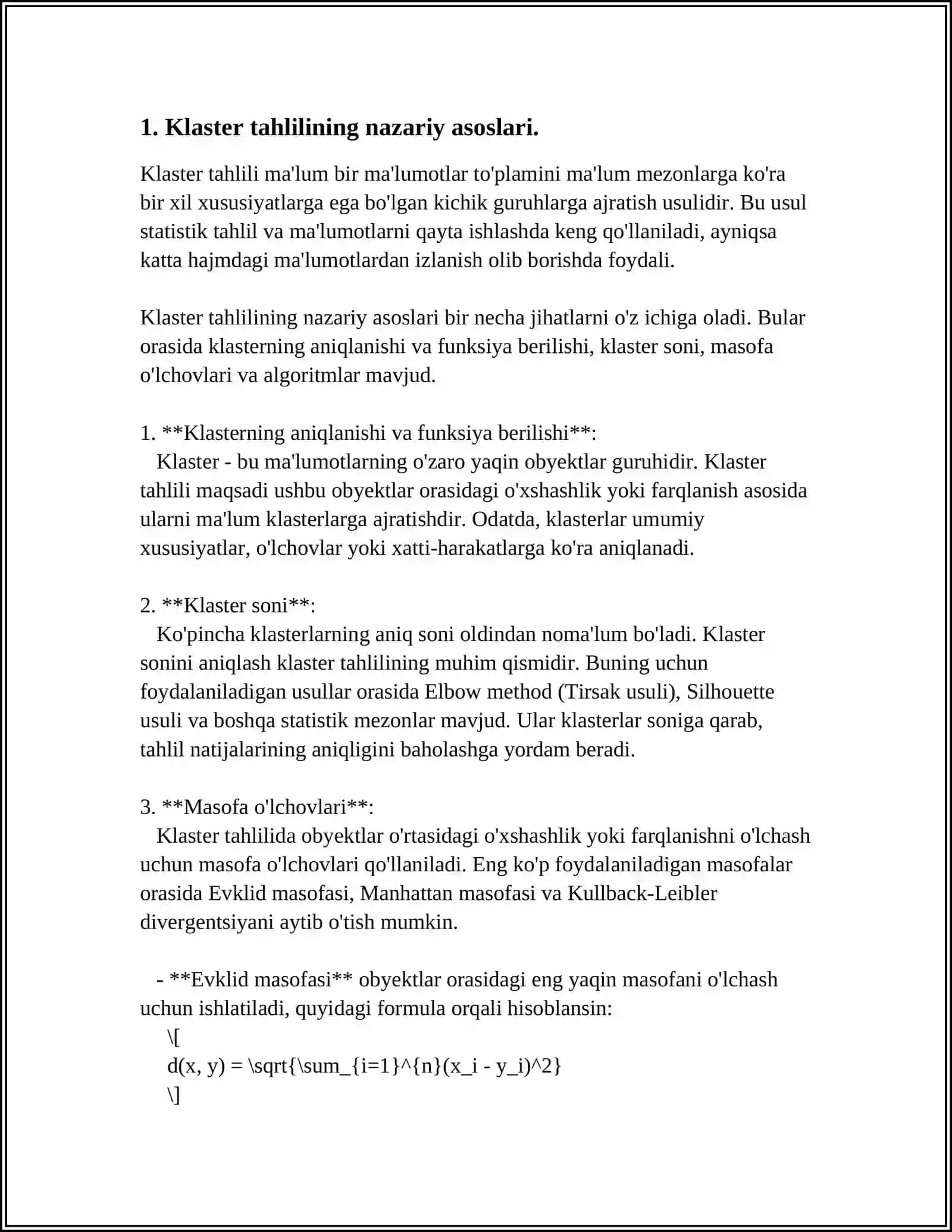 "MASSA ALMASHINISH JARAYONLARINI"SÕZIGA KLASTER METODINI QÕLLAB TARMOQLAB BERING 4