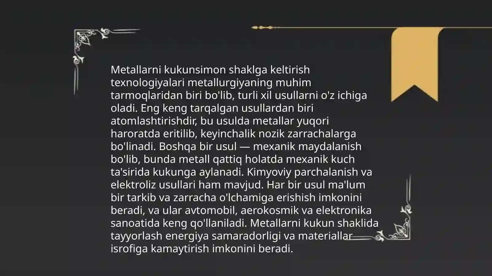 Kukunsimon metall materiallar 4