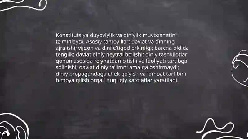 Jamiyat hayotida duyoviylik va diniylik mutanosibligi 4