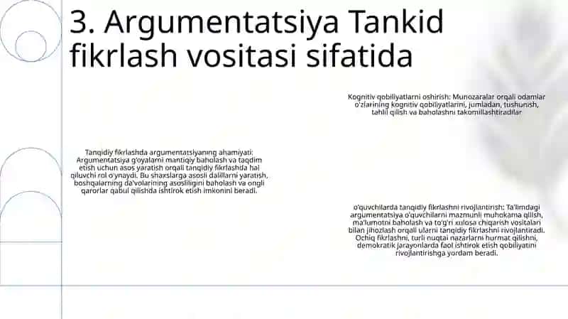 Argumentatsiya Tankidiy Fikrlash Mezanizmi 4