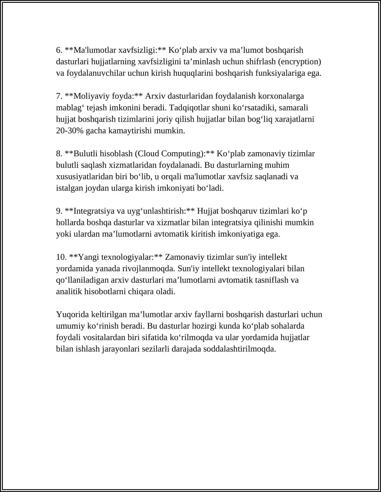 ARXIVLOVCHI DASTURLAR BILAN ISHLASH 4