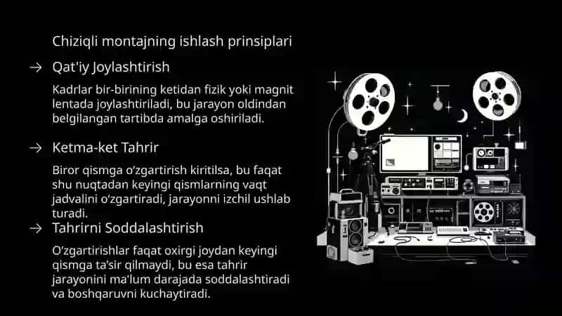 Chiziqli-va-Nochiziqli-Montaj-Usullarini-Taqqoslash-va-Qollash-Sohalari 4