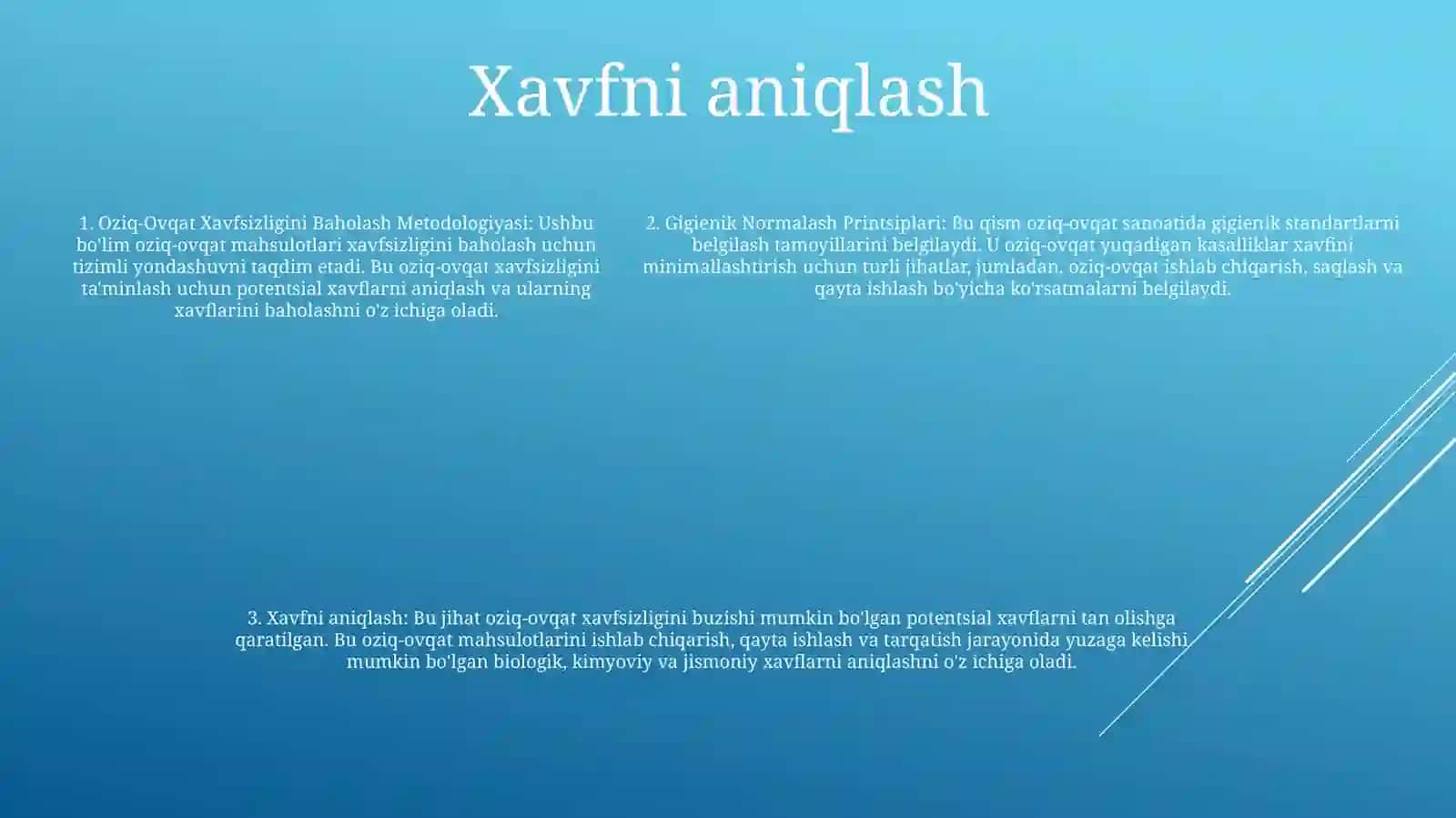 Oziq-Ovqat Xavfsizligini Baholash Metodologiyasi Vа Gigienik NormalashPrintsiplari 4