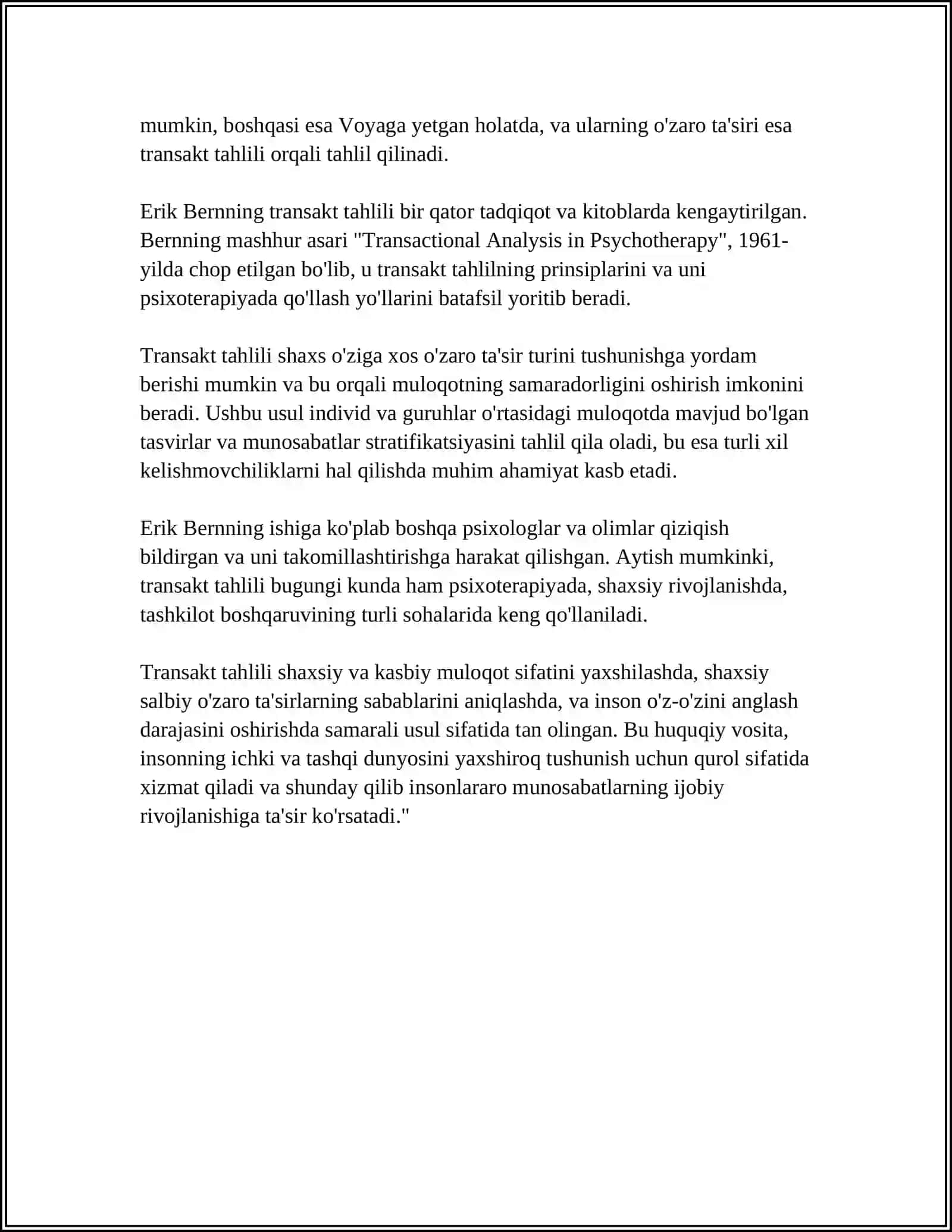 Transakt tahlilga kirish: asosiy tushunchalar va tarix 4