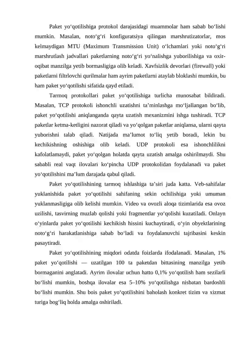 PYTHON’DA PAKETLARNING YO‘QOTILISHINI SIMULYATSIYA QILISH 4