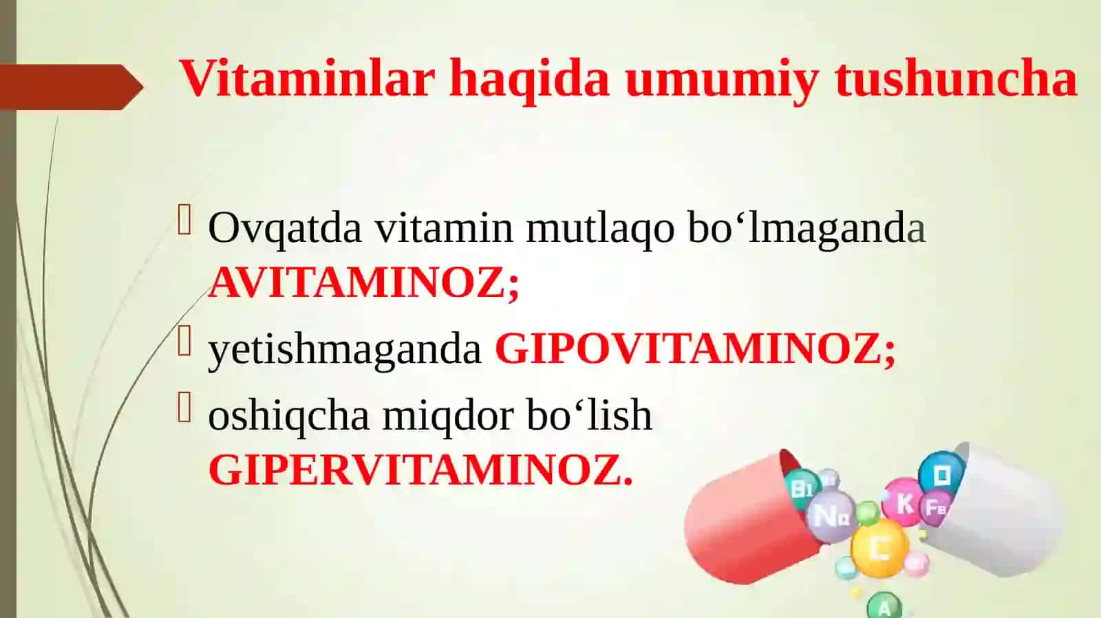 VITAMINLAR, FENOLLI VA TERPENOIDLI BIRIKMALAR 4