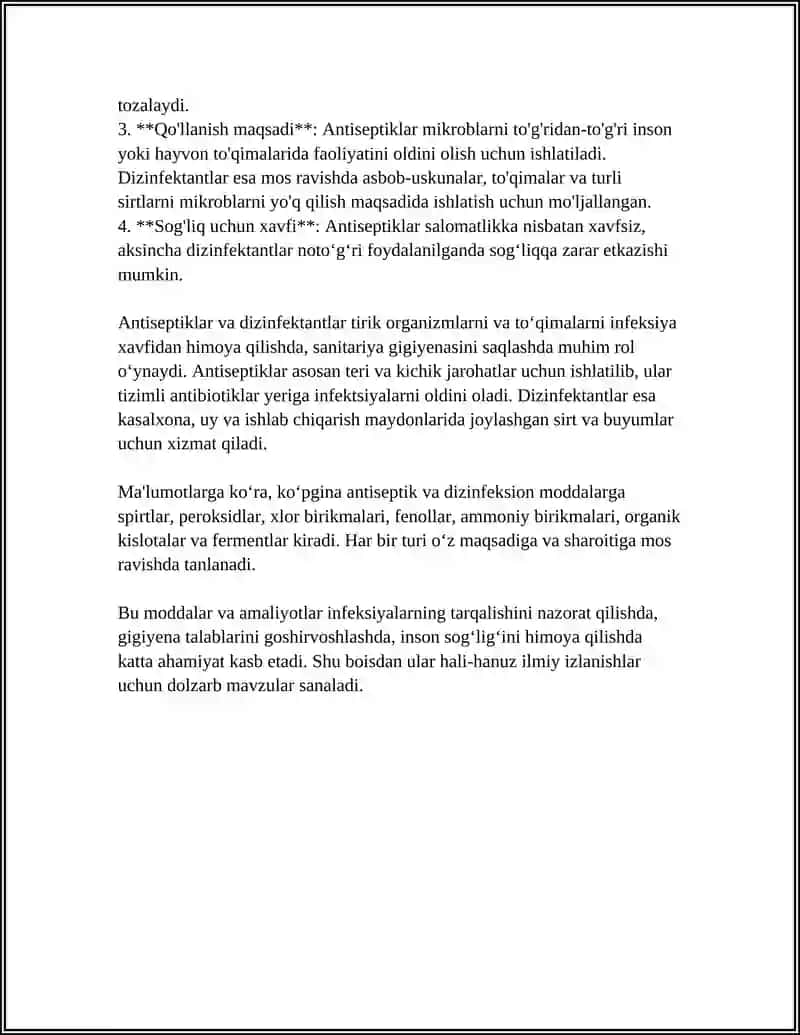 ANTISEPTIK VA DIZINFEKSIYALOVCHI MODDALAR 4