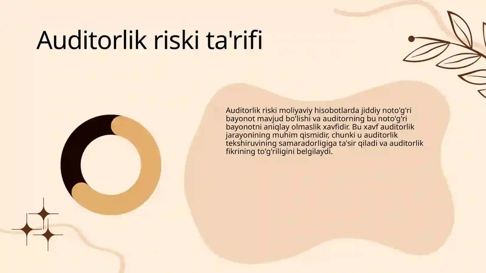 Auditorlik riski tushunish va kelib chiqish sabablari 4