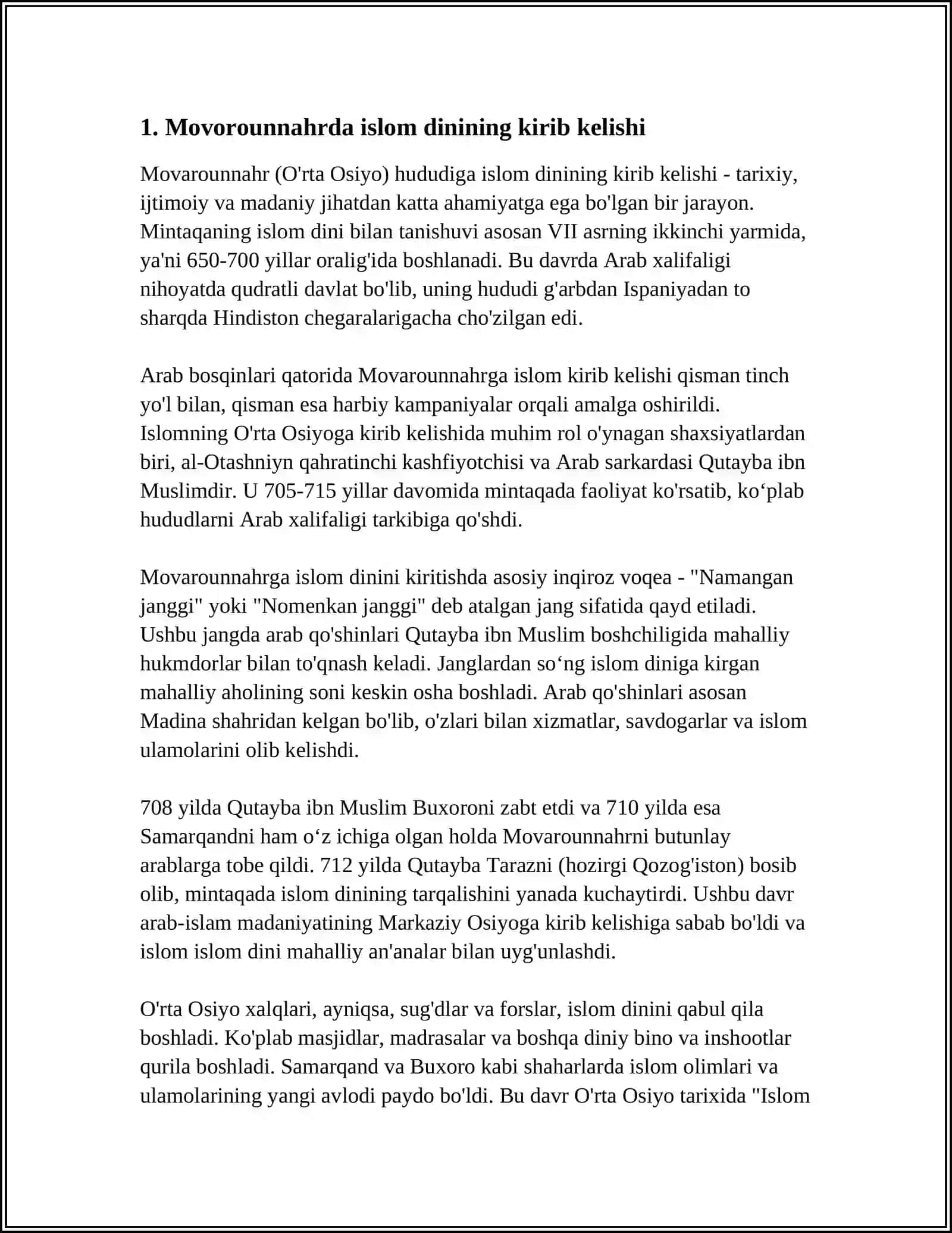 Movarounnahrda Islom Dinining Tarqalishi va Madrasa Ta'limi Shakllanishi 4