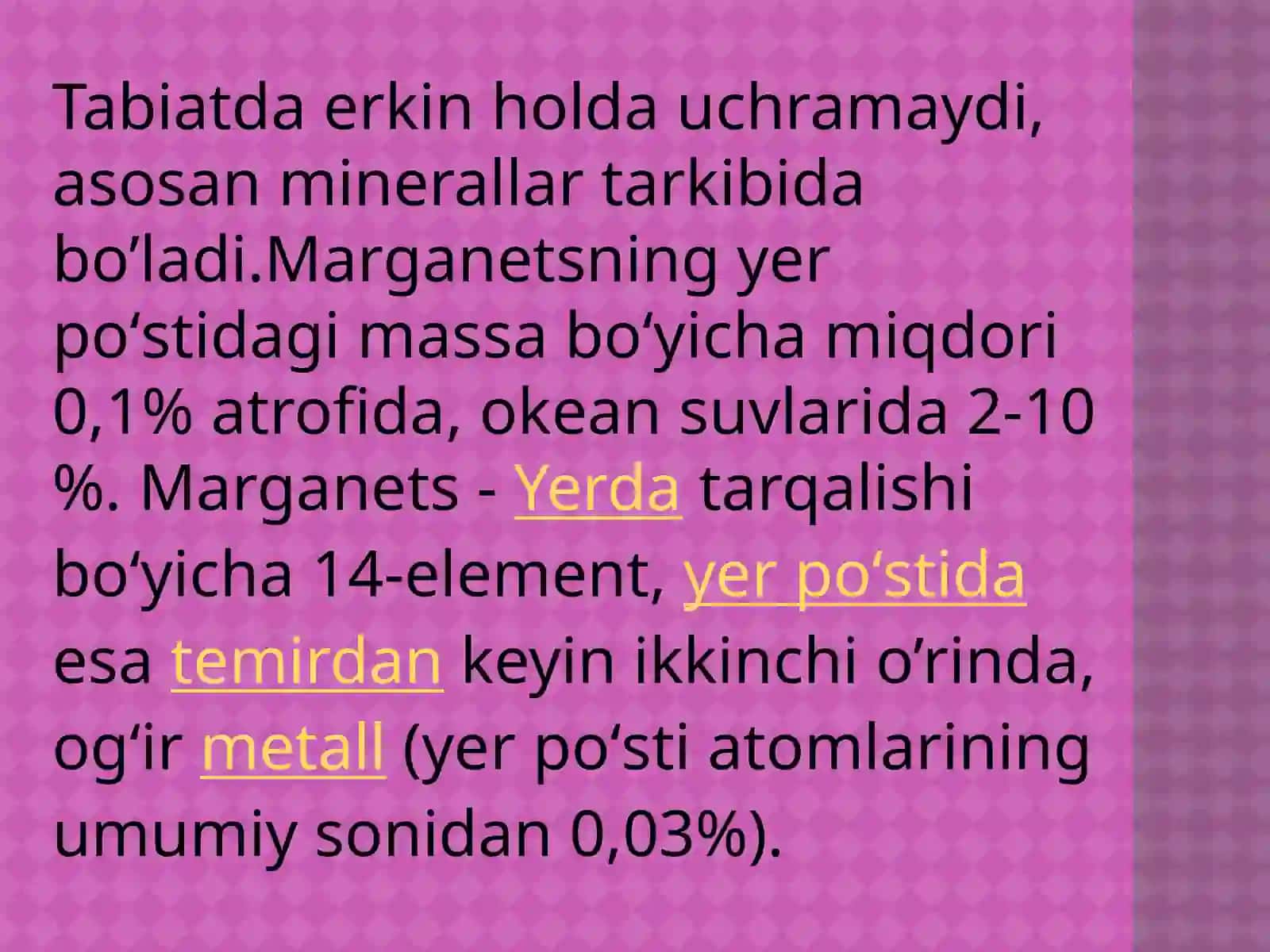 Marganets hamda uning birikmalarining kimyoviy va fizik-kimyoviy analizi 4