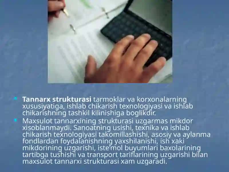 Kiymat va tannarx nazariyasi 4