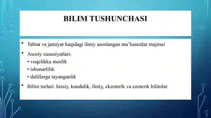 O‘QUVCHILARNING BILIM, KO‘NIKMA VA MALAKALARINI TASHXIS ETISH 4
