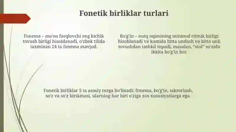 Matnni lisoniy va nutqiy birliklarga ajratish 4