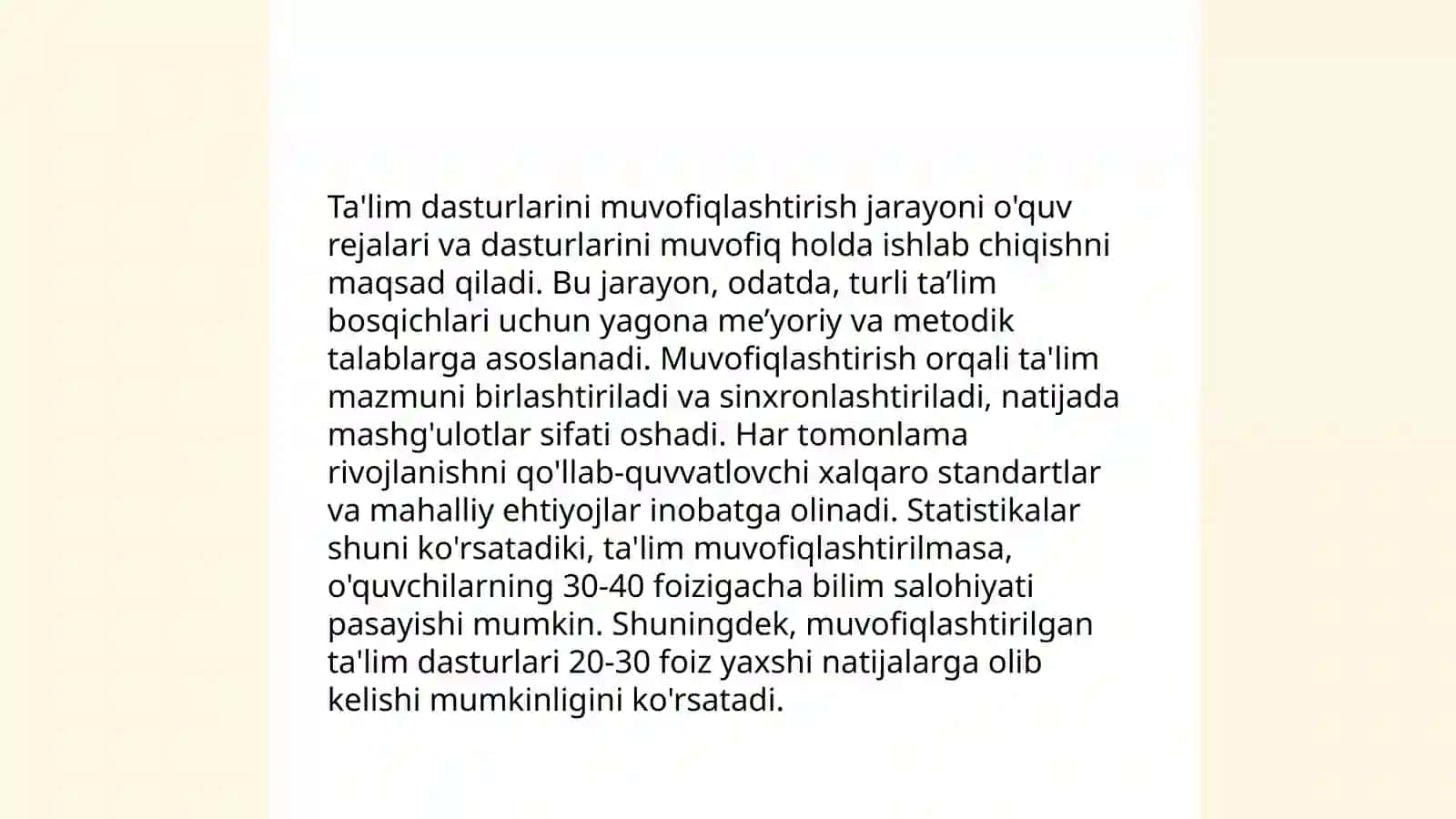 BOSHLANG'ICH TALIMDA DARS MASHG'ULOTLARI ISHLANMALARINI YARATISH OCHIQ DARSLARNI TASHKIL ETISH METODIKASI 4