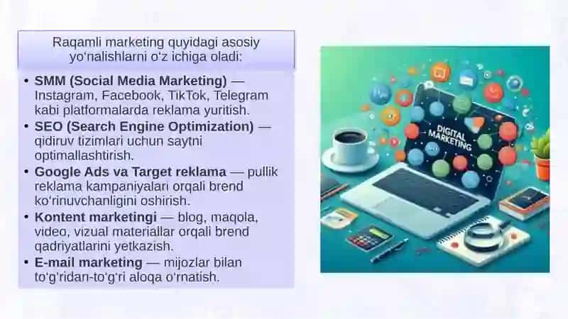 Raqamli marketing va SEO reklama strategiyalari 4