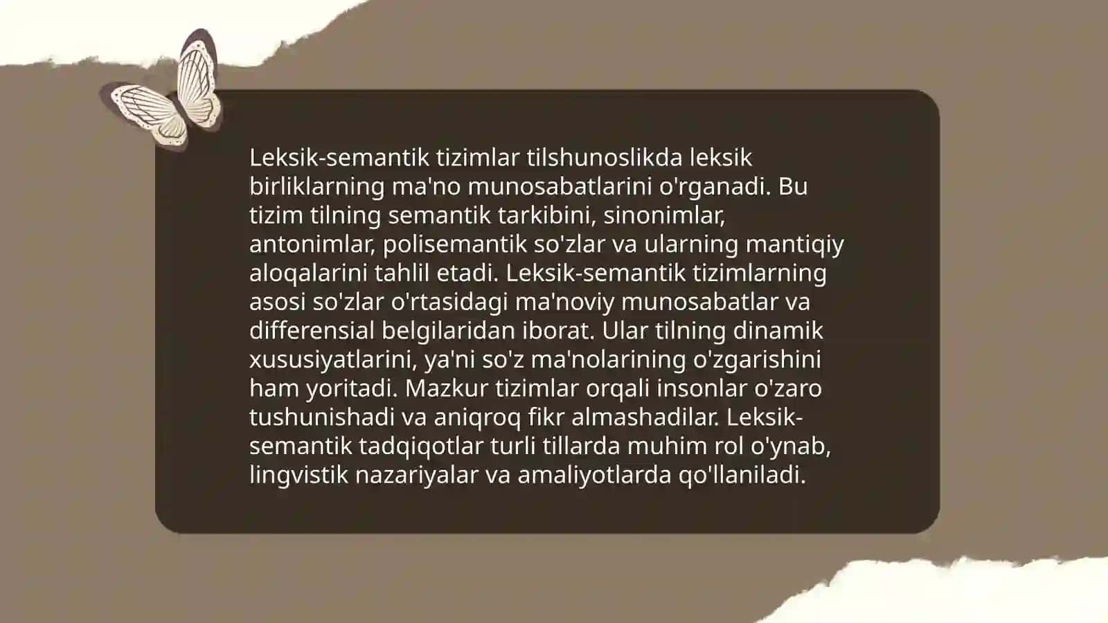 Leksik semantik sistemalar 4