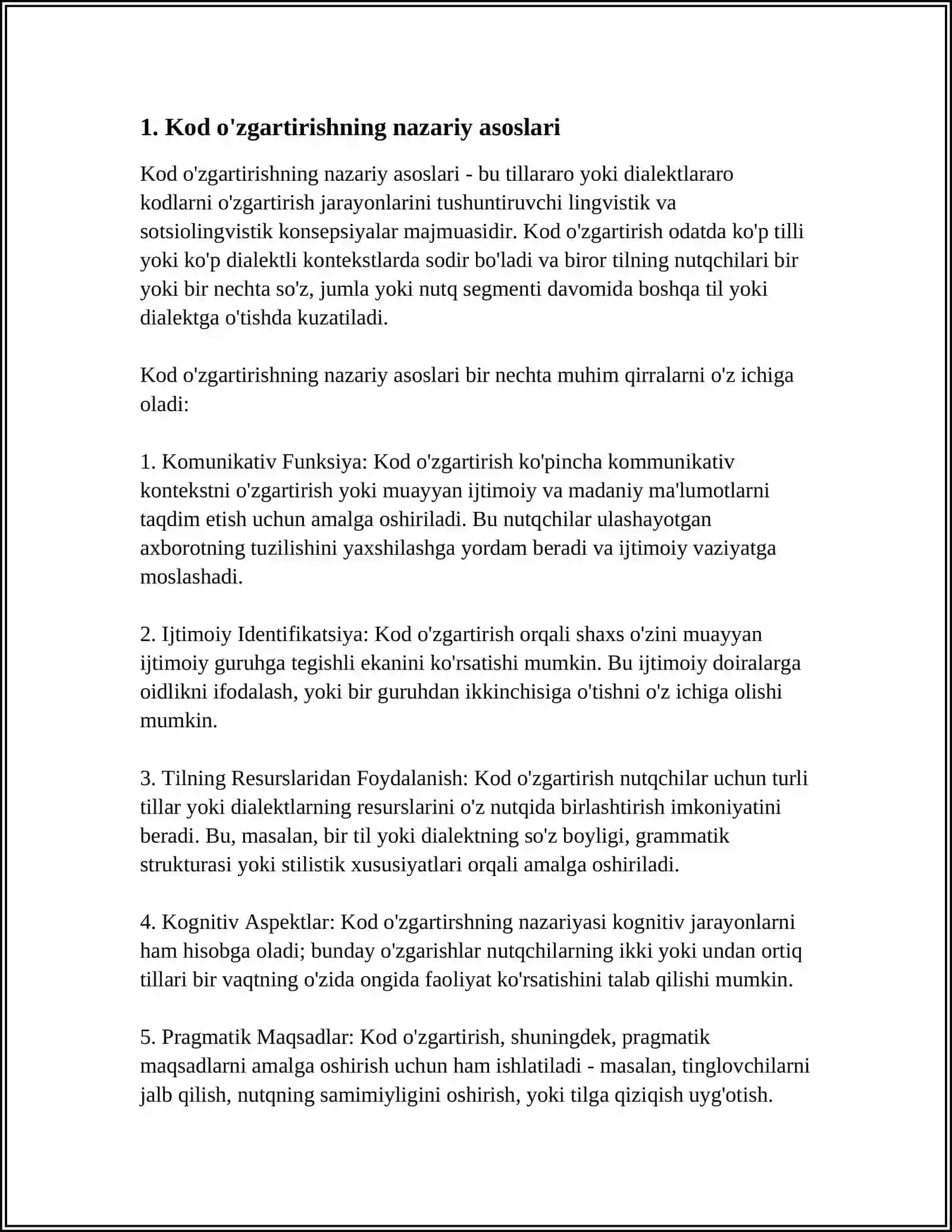 IXTIYORIY KOD O'ZGARTIRGICHINI TUZISH USULLARI 4