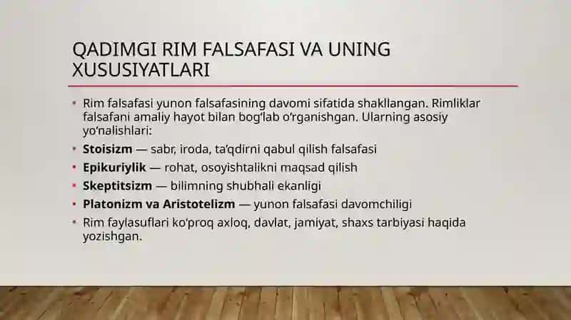 Qadimgi Rim faylasuflari, yozuvchilari va shifokorlari 4
