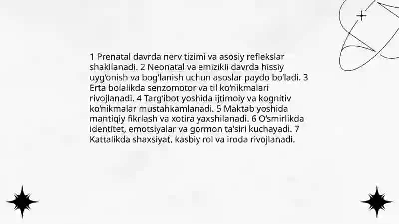 Odam psixikasining paydo boʻlishi va taraqqiyoti.ong turlarining psixologik tavsifi 4
