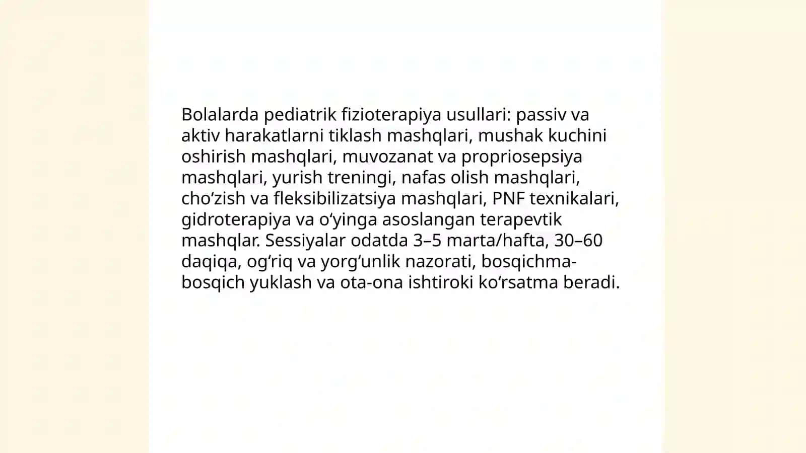 Bolalarda travmatologiyada va jarrohlik kasalliklarida reabilitatsiya usullari 4