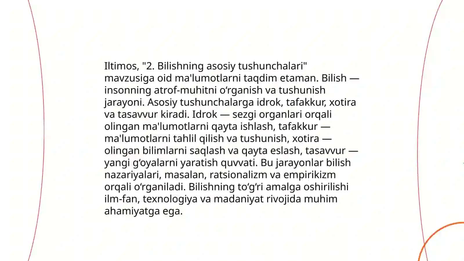 Bilish na'zaryasi 4