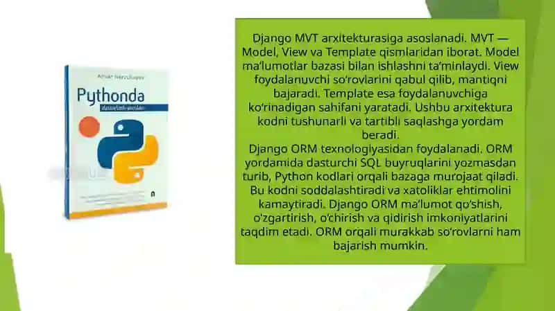 Django freymvorki va uning asosiy xususiyatlari 4