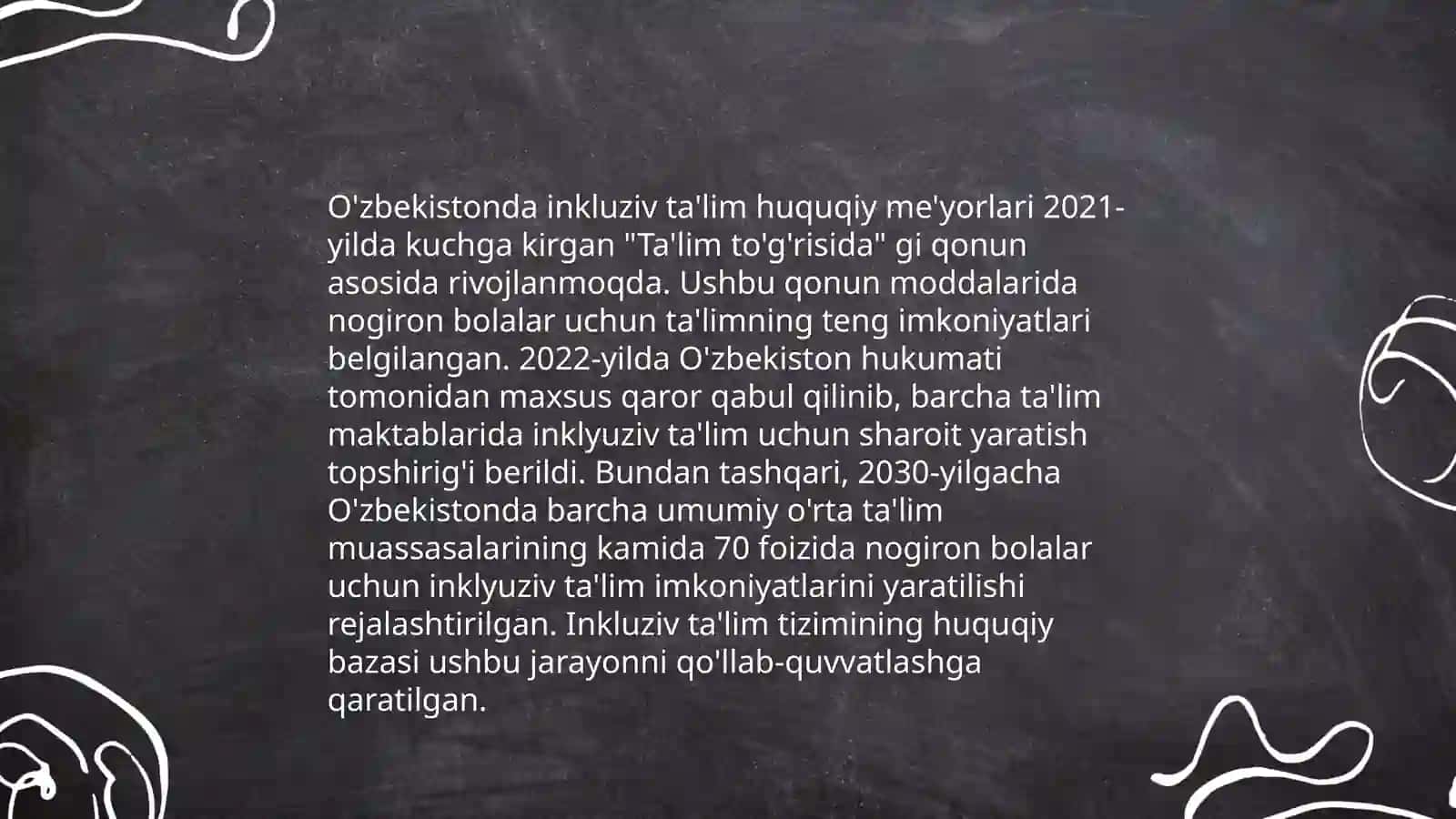 Inklyuziv ta'limning huquqiy asoslari 4