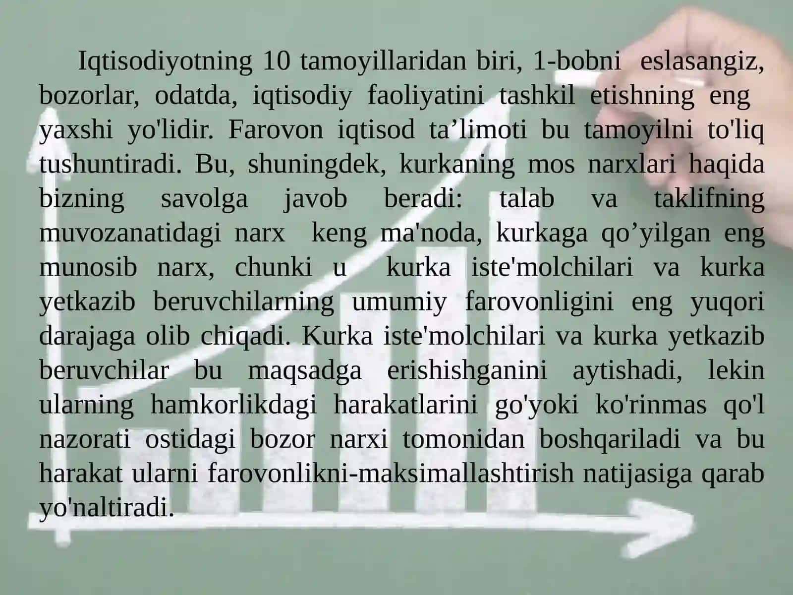 Iste'molchilar, Ishlab Chiqaruvchilar va Bozorlar Samaradorligi 4