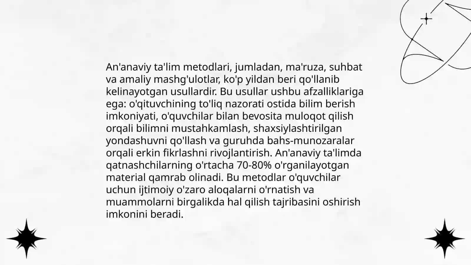 Zamonaviy ta'lim muhitida an'anaviy va raqamli pedogokika 4
