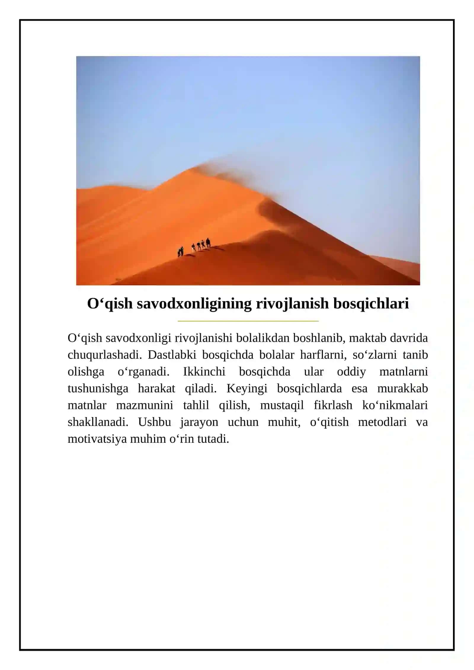 Oʻqish savodxonligi 4