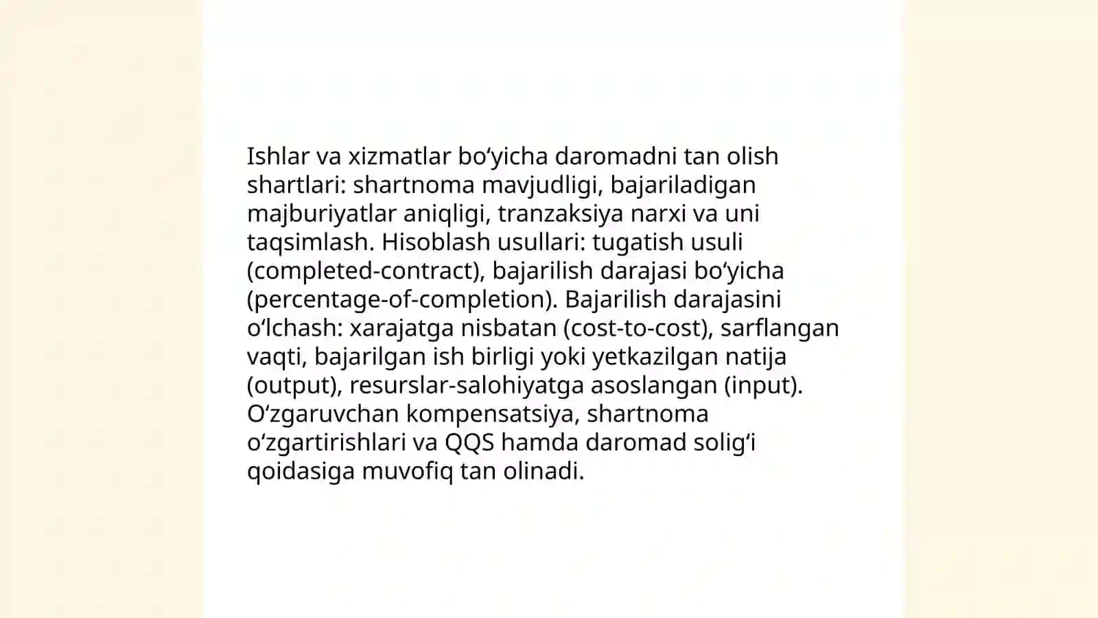 Mahsulotlarni ishlarini xizmatlarini sotishni hisobga olish va soliqqa tortish 4