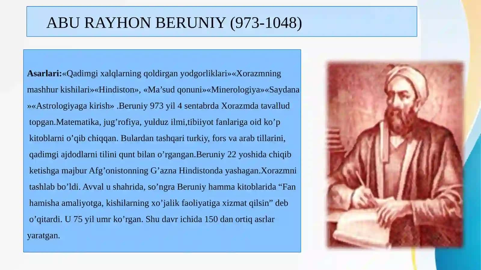 Abu Rayhon Beruniyning qadimgi xalqlardan qolgan yodgorliklar asarida falsafiy fikrlarning tahlili 4