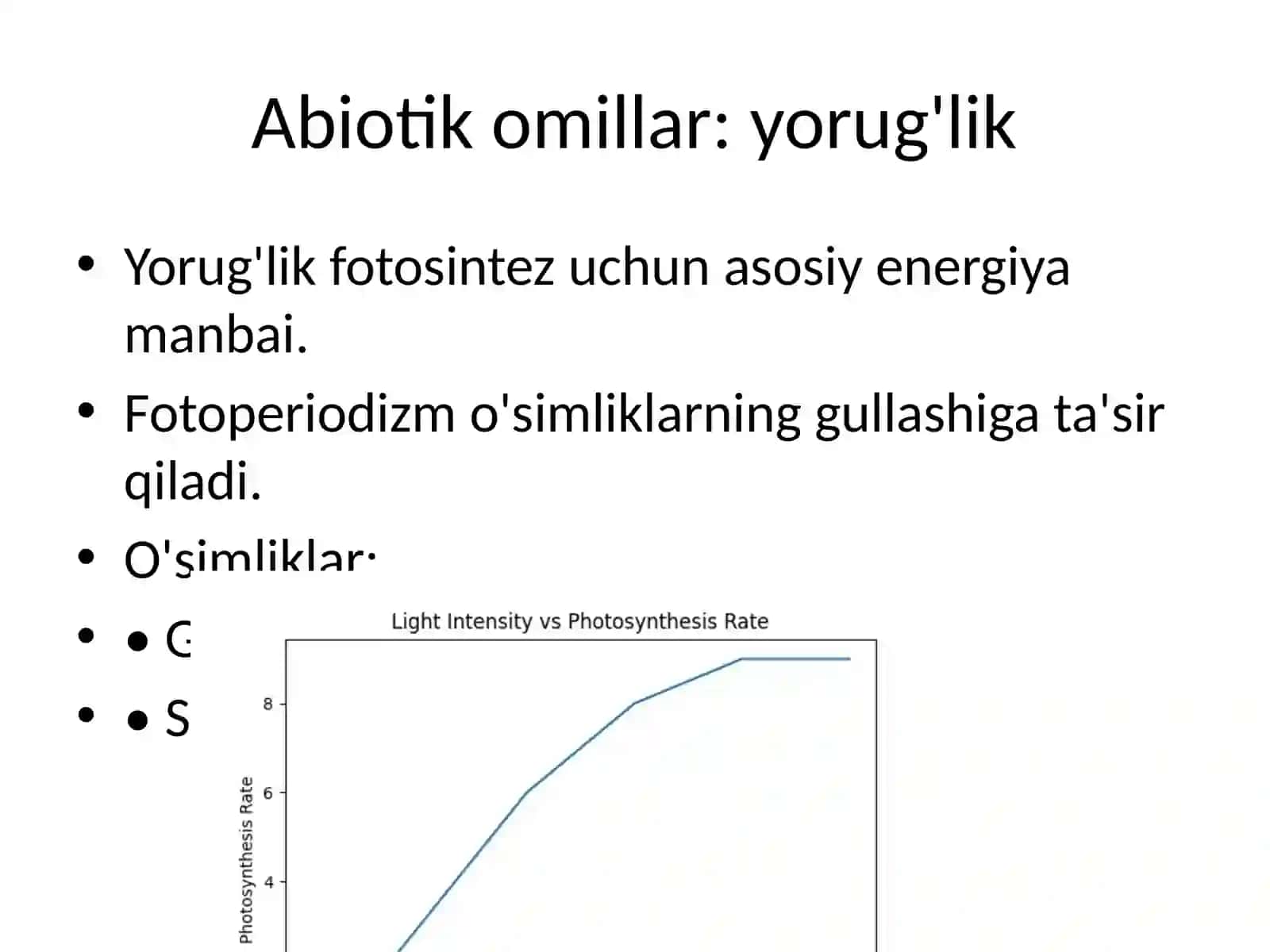 EKOLOGIK OMILLAR VA ULARNING ORGANIZMGA TA'SIRI 4