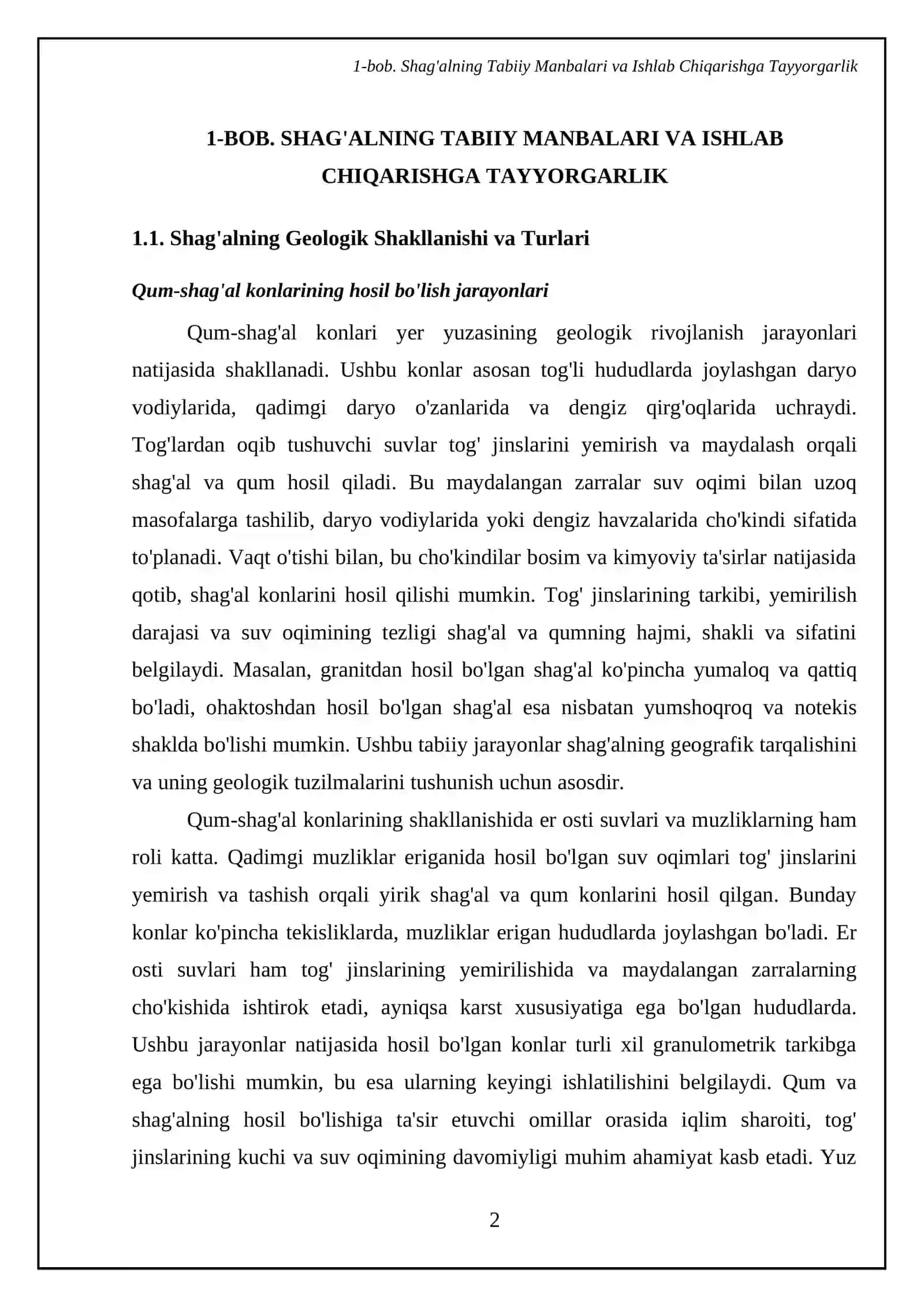 Shag'al ishlab chiqarish texnologiyasi 4