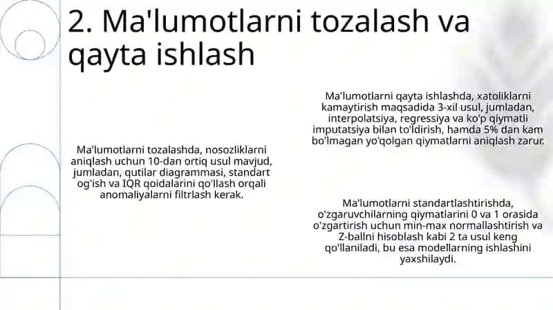 Ekonometrik modellarning axborot taminoti 4