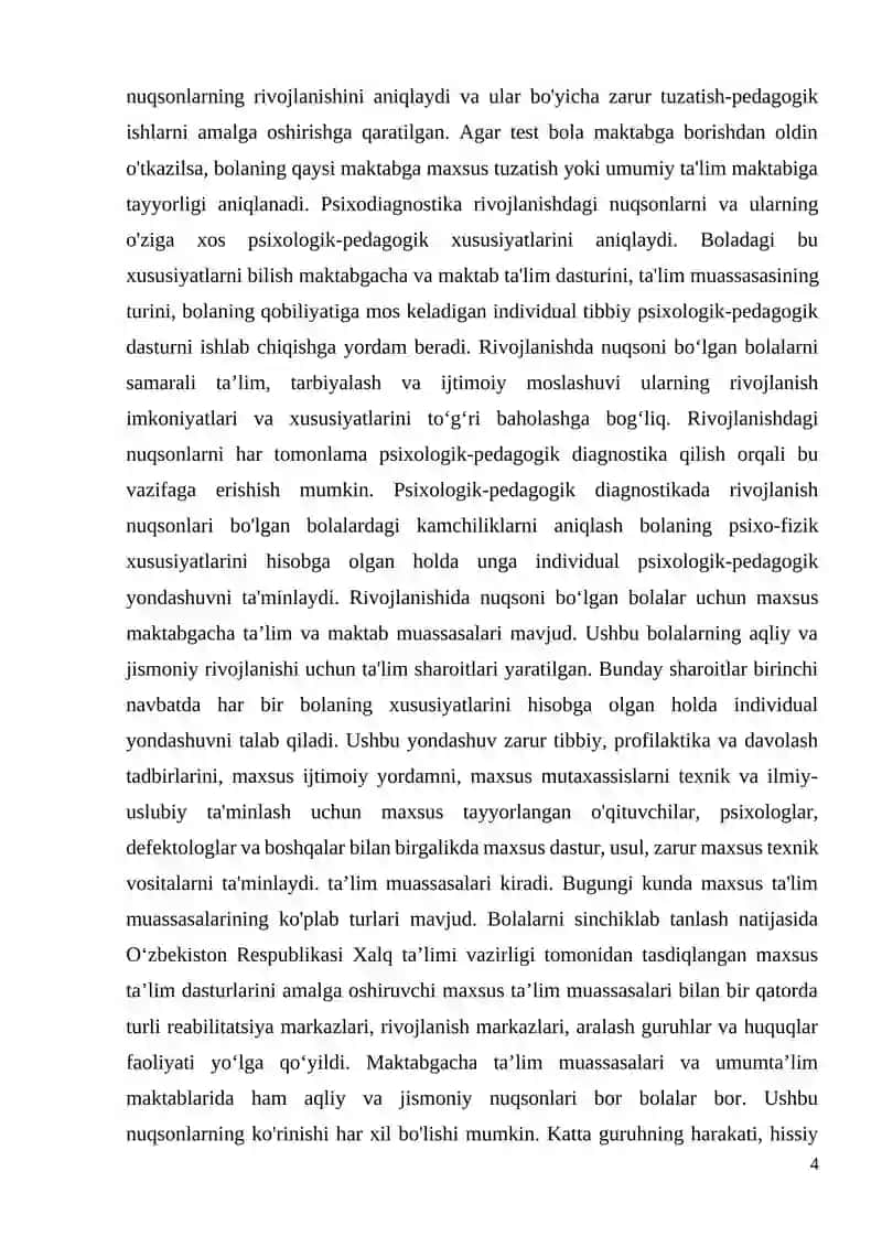 TA’LIM-TARBIYA JARAYONIDA O‘QUVCHILARDAGI PSIXOLOGIK NUQSONLARINI ANIQLASH 4