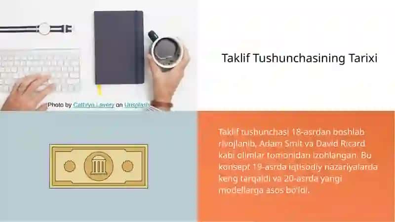 Taklif tushunchasi, taklif miqdoriga taʼsir qiluvchi omillar, taklif qonuni 4