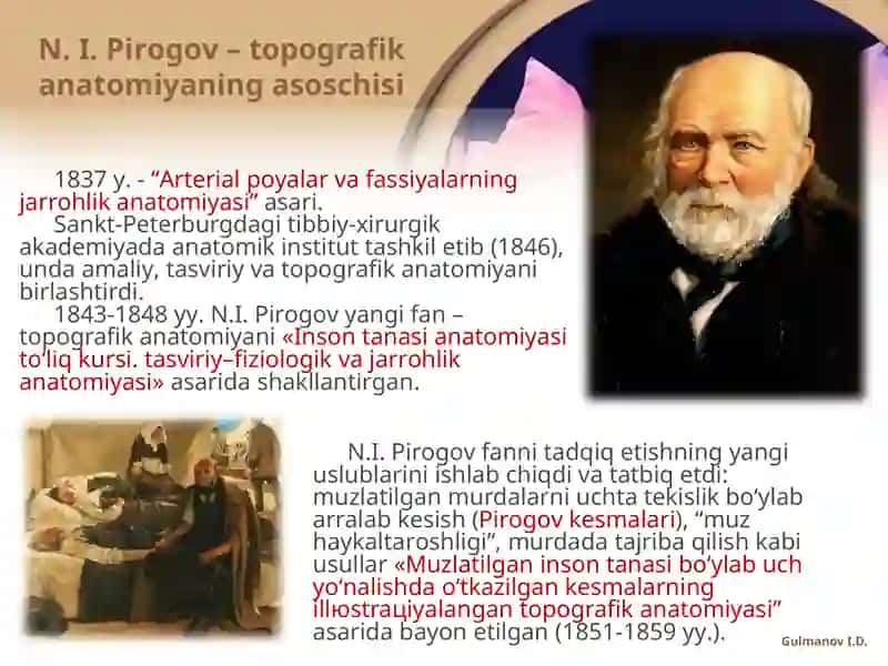 Kirish. Оpеrativ хirurgiya va tоpоgrafik anatоmiya fani haqida tushuncha,fanning qisqacha tariхi. Оpеrativ jarrоhlik va uning vazifalari. Оpеratsiya turlari 4