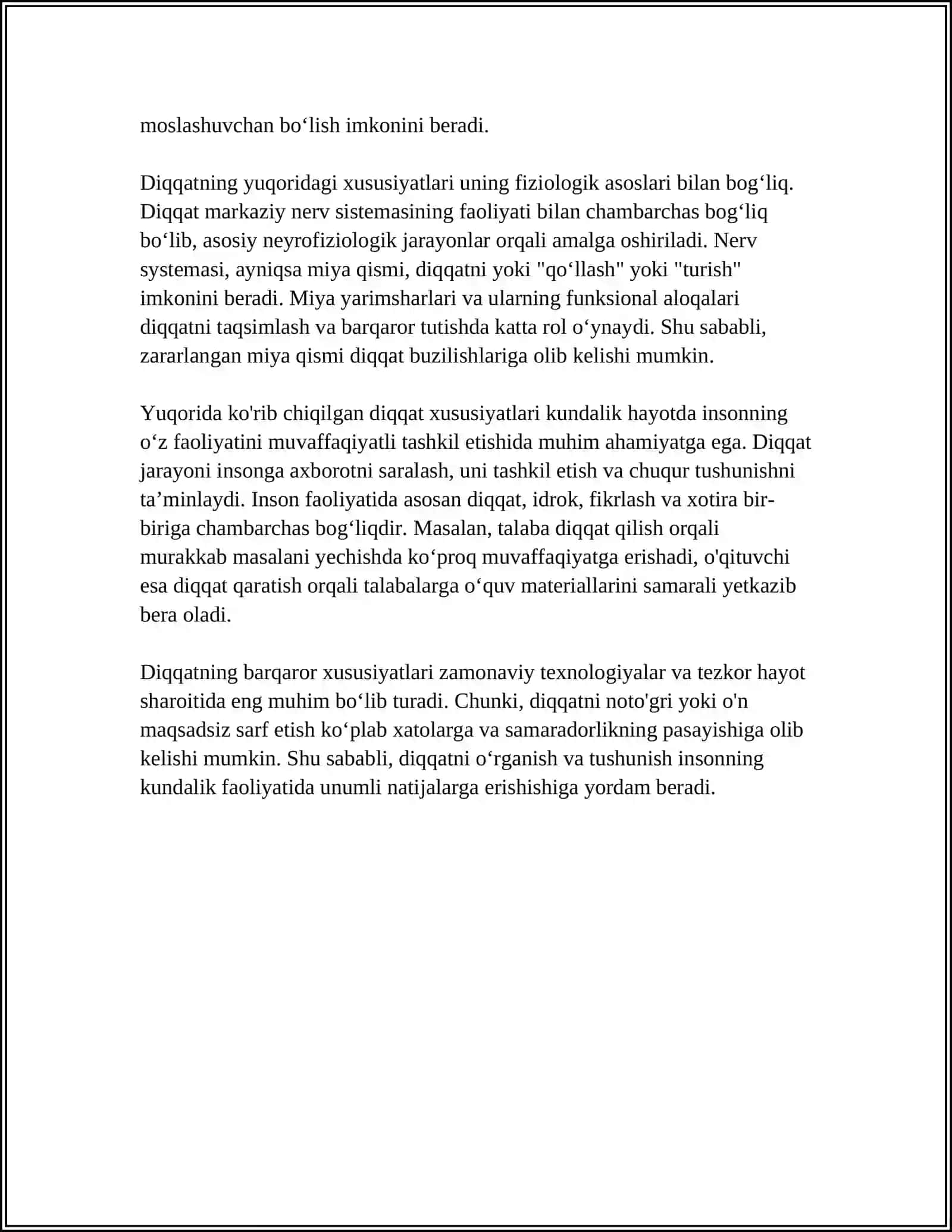 DIQQAT HAQIDA TUSHUNCHA VA UNING NERV FIZIOLOGIK ASOSLARI 4