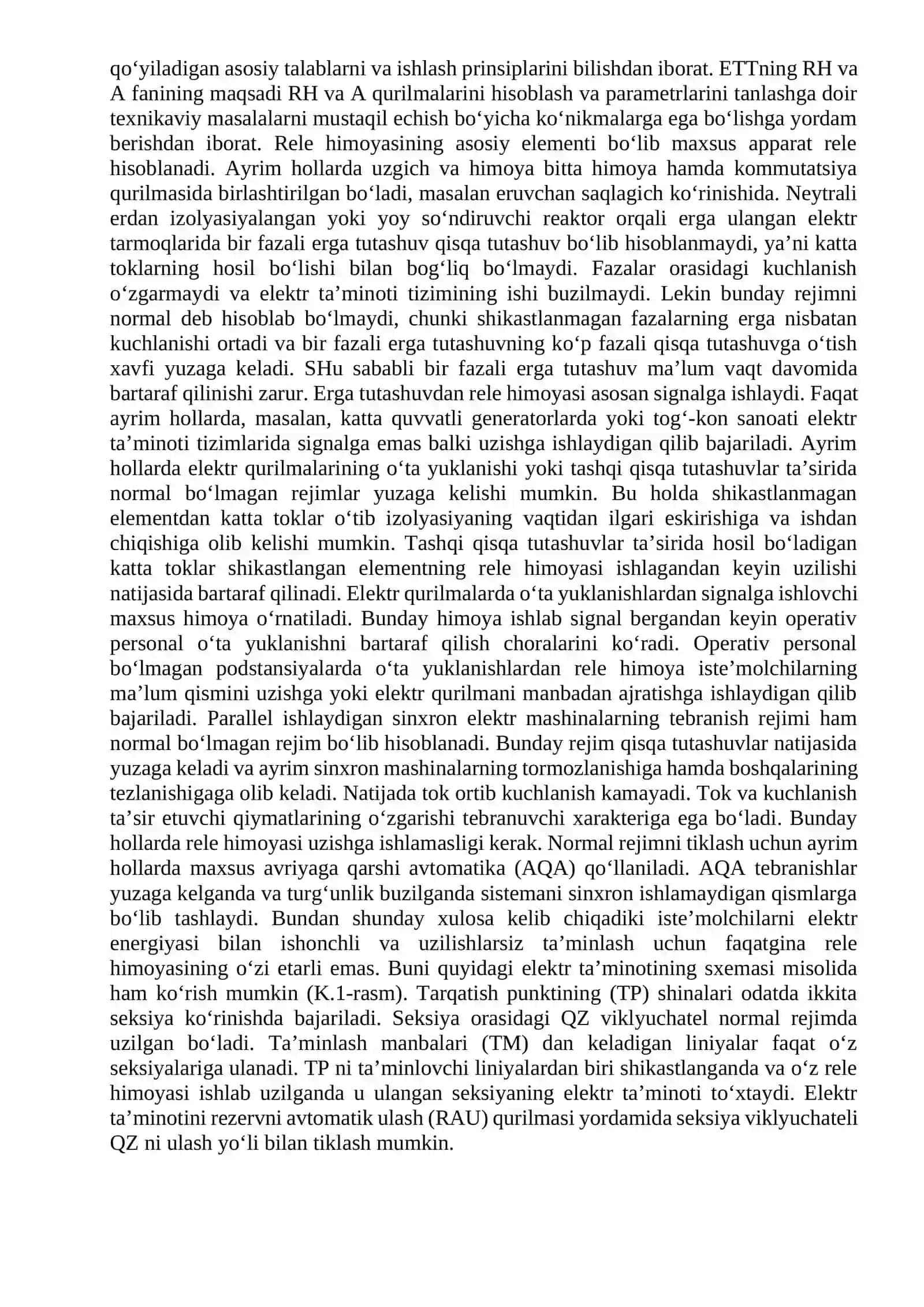 O‘LMALIQ DAVLAT TEXNIKA INSTUTI Kurs loyihasi 4