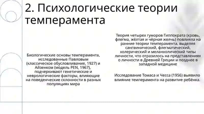 Темперамент и его теории 4