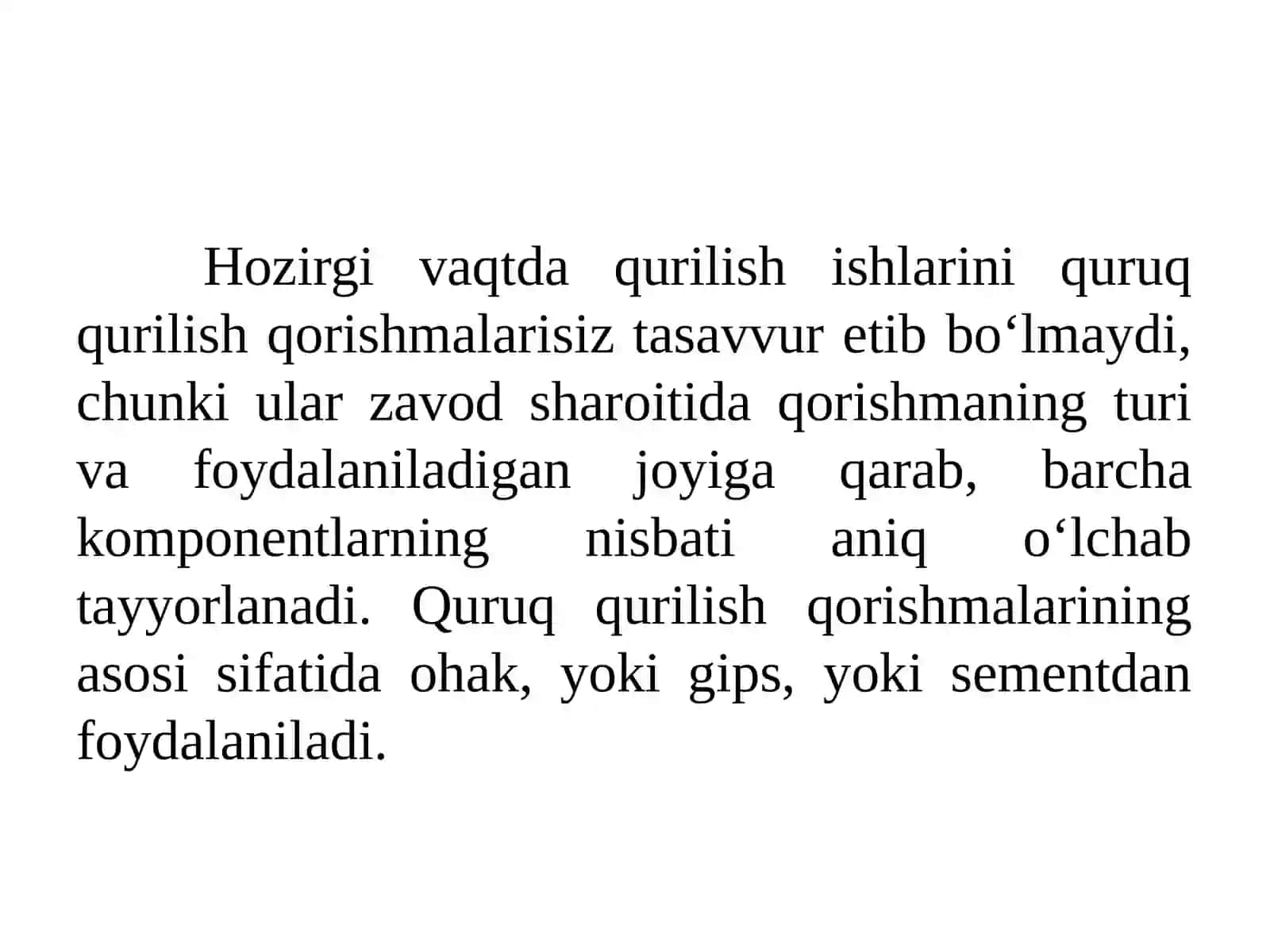 Quruq qurilish qorishmalari 4