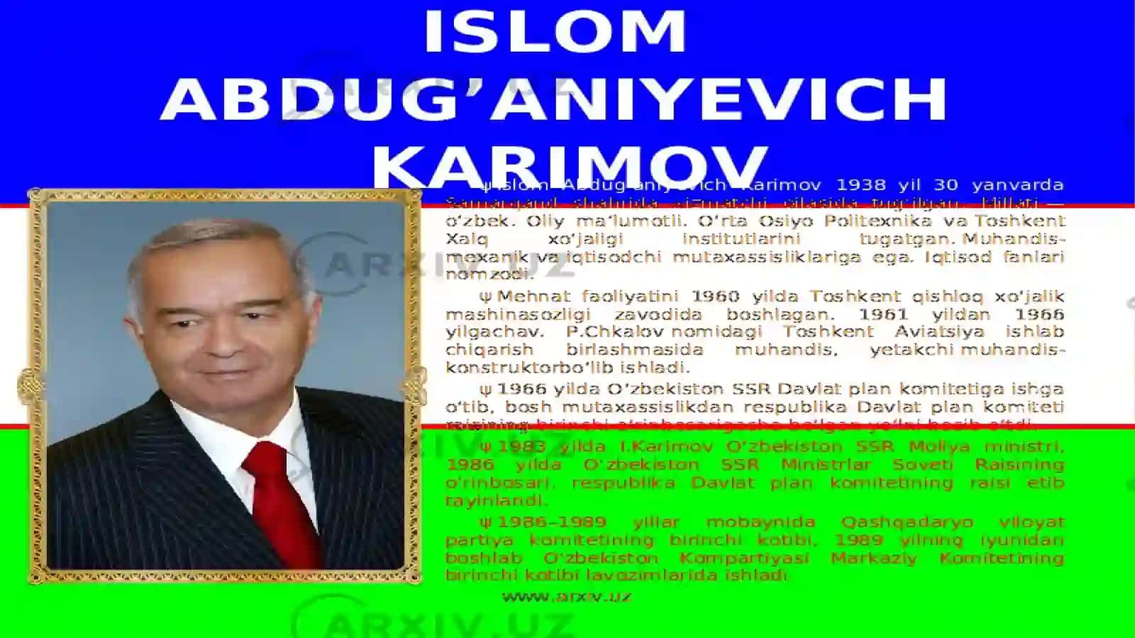 Oʻzbekiston Respublikasi Prezidentiligining joriy etilishi 4