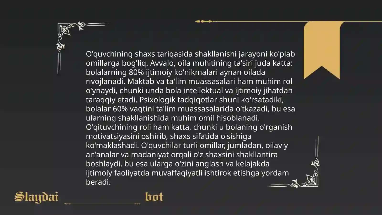 Tarbiya tushunchasi va uning mazmuni 4
