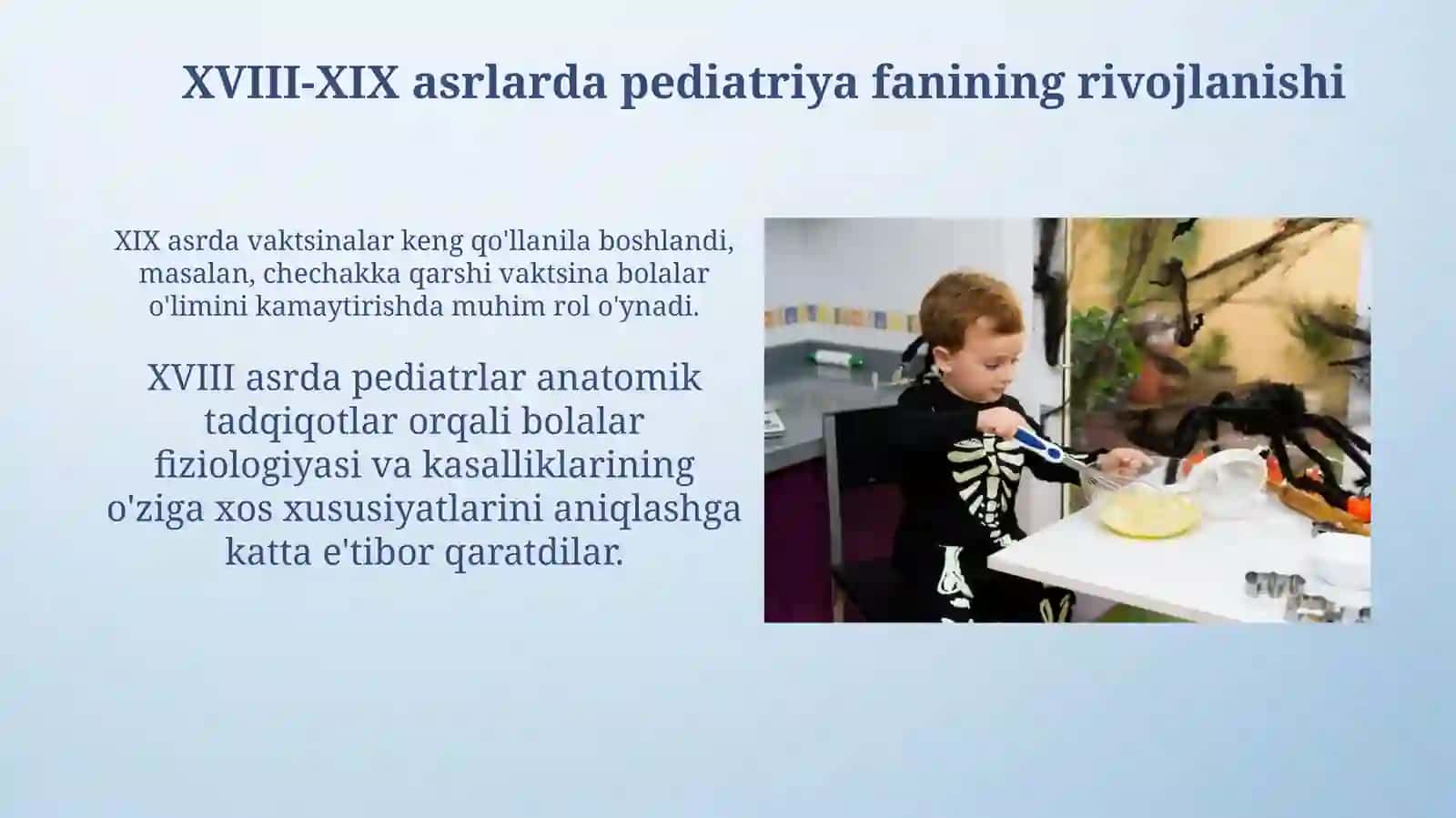 Pediatriya fanining rivojlanish tarixi va bosqichlari haqida 4