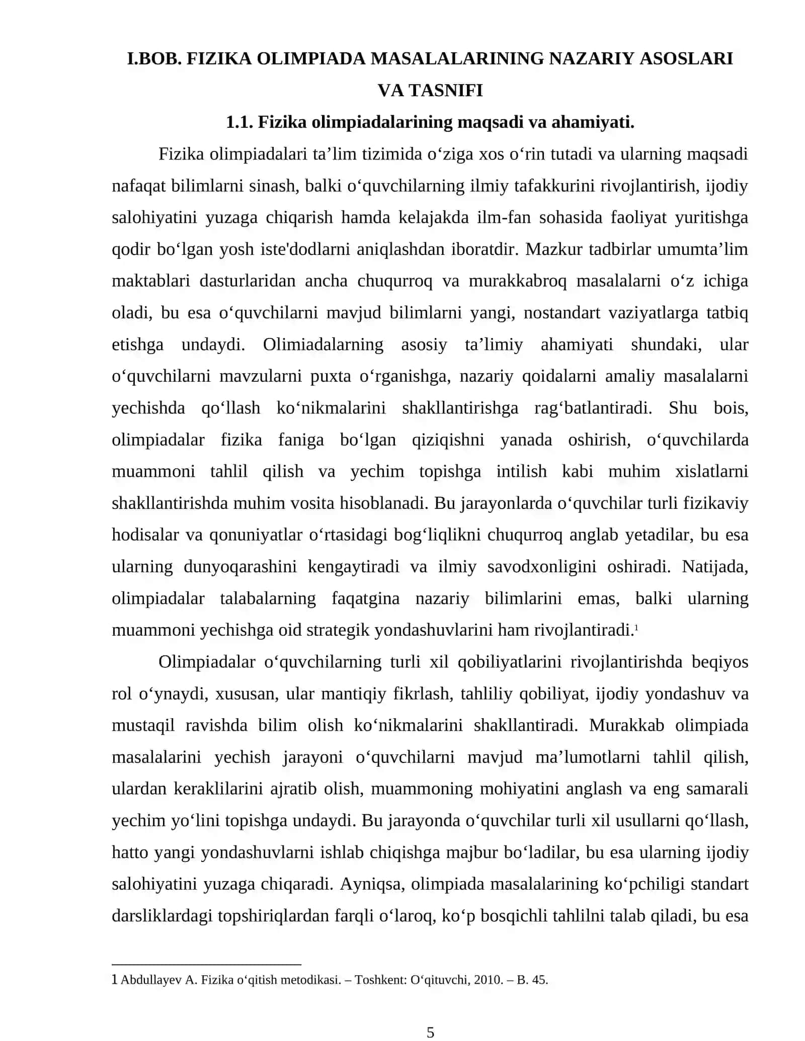 FIZIKA OLIMPIADA MASALALARI 4