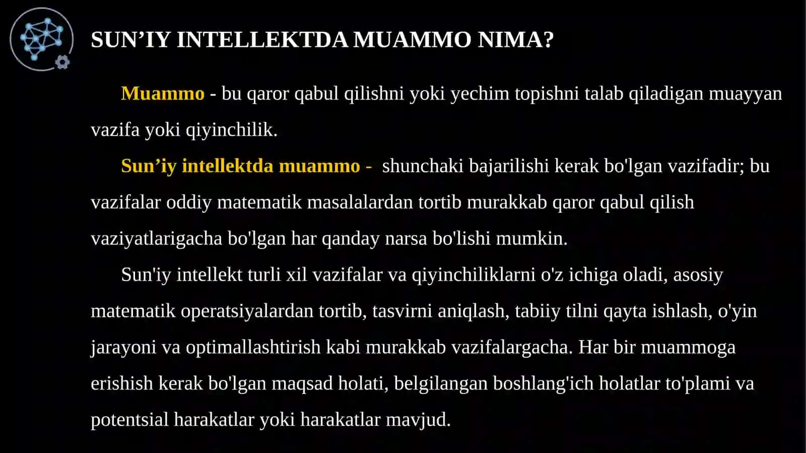 SUN’IY  INTELLEKTDA QIDIRUV  ALGORTIMLARI 4