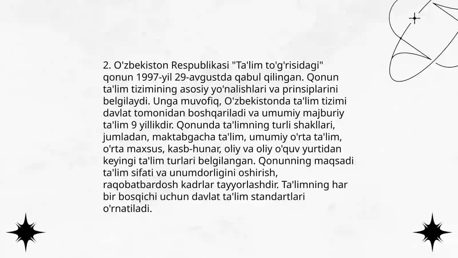 Ta'lim muassasasining boshqarishga doir me'yoriy huquqiy hujjatlar 4