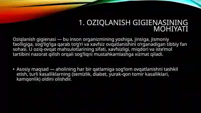 Oziqlanishning gigienik tartibi 4